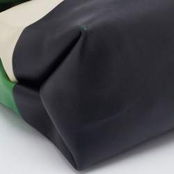 Pre Owned Celine Tri Color Leather All Soft Shoulder Bag