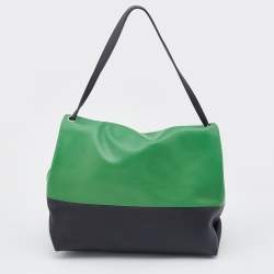 Pre Owned Celine Tri Color Leather All Soft Shoulder Bag