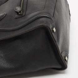 Pre Owned Celine Black Leather Mini Luggage Tote