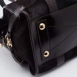 Pre Owned Celine Brown Calfhair and Leather Vintage Satchel