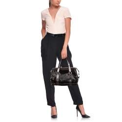 Pre Owned Celine Brown Calfhair and Leather Vintage Satchel