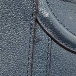 مملوكة مسبقًا Celine Navy Blue Leather Mini Luggage Tote