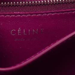 Celine Purple Python Leather Small Classic Box Flap Bag