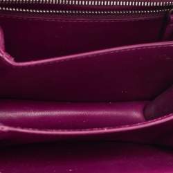 Celine Purple Python Leather Small Classic Box Flap Bag