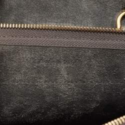Pre Owned Celine Grey Leather Nano Belt Top Handle Bag