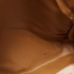 Pre Owned Celine Brown/Beige Macadam Coated Canvas and Leather Crossbody Bag