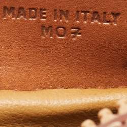 Pre Owned Celine Brown/Beige Macadam Coated Canvas and Leather Crossbody Bag