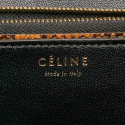 Pre Owned Celine Brown Python Medium Classic Box Shoulder Bag
