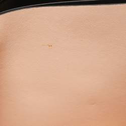 Pre Owned Celine Black Leather Clasp Flap Shoulder Bag