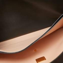 Pre Owned Celine Black Leather Clasp Flap Shoulder Bag