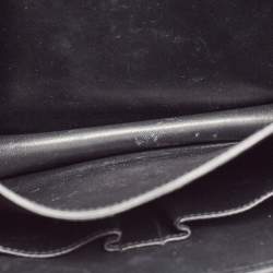 Pre Owned Celine Black/Beige Python and Leather Medium Classic Box Shoulder Bag