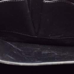 Pre Owned Celine Black/Beige Python and Leather Medium Classic Box Shoulder Bag