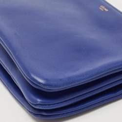Pre Owned Celine Blue Leather Trio Crossbody Bag