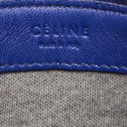 Pre Owned Celine Blue Leather Trio Crossbody Bag