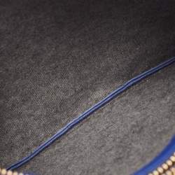 Pre Owned Celine Blue Leather Trio Crossbody Bag