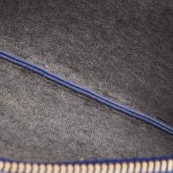 Pre Owned Celine Blue Leather Trio Crossbody Bag