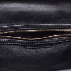 Pre Owned Celine Tri Color Leather and Suede Mini Luggage Tote