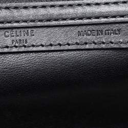 Pre Owned Celine Tri Color Leather and Suede Mini Luggage Tote