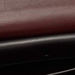 Pre Owned Celine Black Leather Large Case Flap Chain Bag