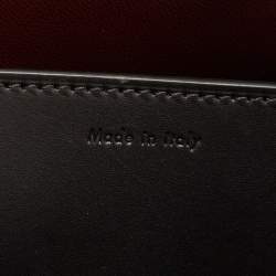 Pre Owned Celine Black Leather Large Case Flap Chain Bag