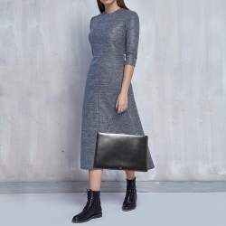 Pre Owned حقيبة سيلين جلد أسود متوسطة بيد علوية