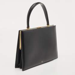 Pre Owned حقيبة سيلين جلد أسود متوسطة بيد علوية