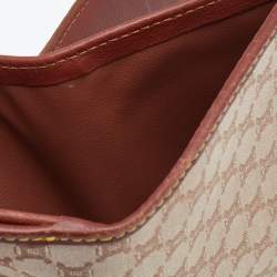 Pre Owned Celine Beige/Tan Macadam Canvas and Leather French Wallet