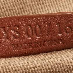 Pre Owned Celine Beige/Tan Macadam Canvas and Leather Boogie Tote