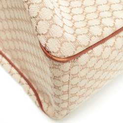 Pre Owned Celine Beige/Tan Macadam Canvas and Leather Boogie Tote