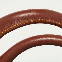 Pre Owned Celine Beige/Tan Macadam Canvas and Leather Boogie Tote