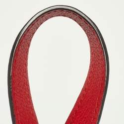 Pre Owned Celine Red Leather Nano Luggage Tote