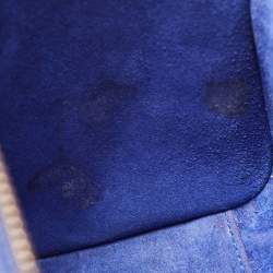 Pre Owned Celine Blue Leather Nano Luggage Tote