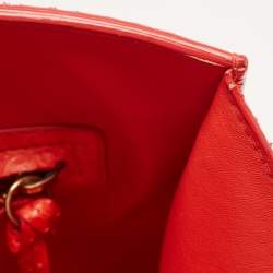 Pre Owned Celine Red Python Medium Phantom Luggage Tote