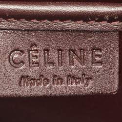 Pre Owned Celine Tricolor Leather Nano Luggage Tote