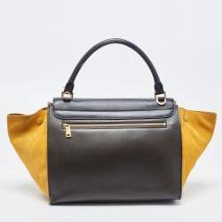 Pre Owned حقيبة يد سيلين ترابيز متوسطة جلد وجلد ثعبان ثلاثى اللون 