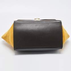 Pre Owned حقيبة يد سيلين ترابيز متوسطة جلد وجلد ثعبان ثلاثى اللون 