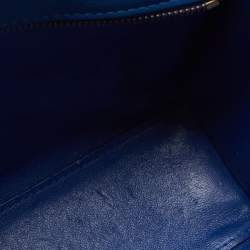 Pre Owned Celine Blue Leather Nano Luggage Tote