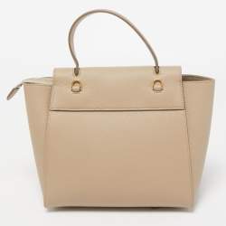 Pre Owned Celine Beige Leather Micro Belt Bag