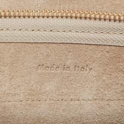 Pre Owned Celine Beige Leather Micro Belt Bag