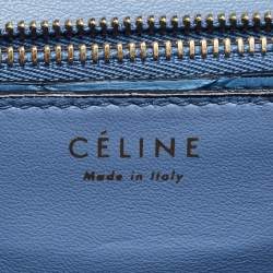 Celine Blue Python Medium Classic Box Bag