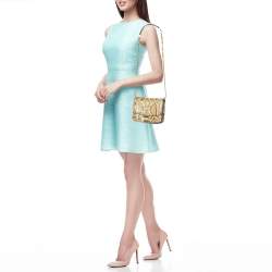 Celine Beige Python Small Classic Box Flap Bag