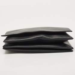 Celine Black Leather Zip Pouch