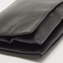 Celine Black Leather Zip Pouch