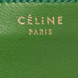 Celine Green Leather Mini Luggage Tote