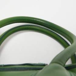 Celine Green Leather Mini Luggage Tote