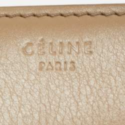 Pre Owned Celine Beige Leather Medium Phantom Luggage Tote 