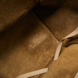 Pre Owned Celine Beige Leather Medium Phantom Luggage Tote 