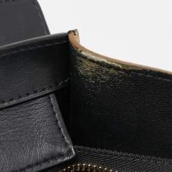 Pre Owned Celine Tri Color Leather and Suede Mini Luggage Tote