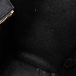 Pre Owned Celine Tri Color Leather and Suede Mini Luggage Tote