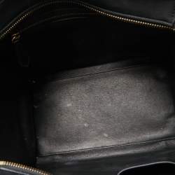 Pre Owned Celine Tri Color Leather and Suede Mini Luggage Tote